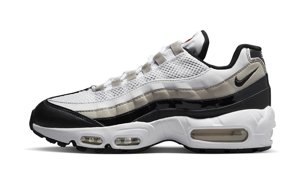 Air Max 95 White Light Iron Ore Black Patent